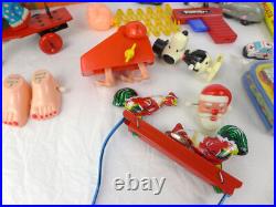 Toy Figure lot windup 70's 80's 90's China Taiwan Korea tin litho plastic