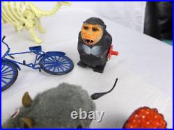 Toy Figure lot windup 70's 80's 90's China Taiwan Korea tin litho plastic
