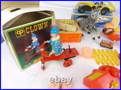 Toy Figure lot windup 70's 80's 90's China Taiwan Korea tin litho plastic