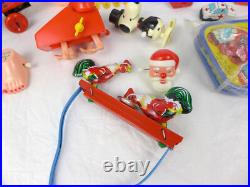 Toy Figure lot windup 70's 80's 90's China Taiwan Korea tin litho plastic