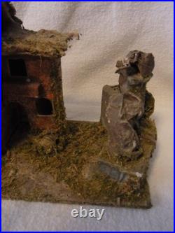Toy Landscape House for Elastolin or Lineol for Figures Vintage German #WithU