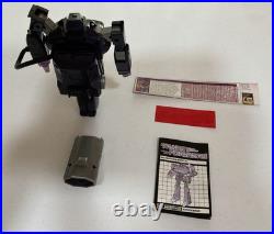 Transformers Shockwave Vintage 1985 G1 Robot Figure with Instructions & Sticker