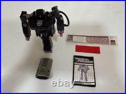 Transformers Shockwave Vintage 1985 G1 Robot Figure with Instructions & Sticker