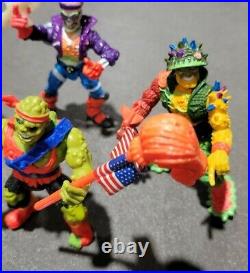 Troma Toxic Crusaders (4) Figure Lot 1991 Vintage Toys Accessories RARE! AS-IS