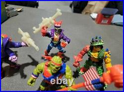 Troma Toxic Crusaders (4) Figure Lot 1991 Vintage Toys Accessories RARE! AS-IS