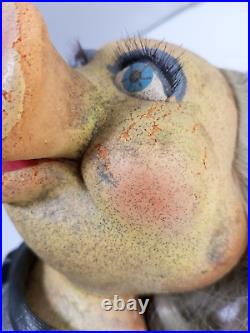 Ultra Rare Vintage Miss Piggy Muppet Bendy Toy Handmade Paint Doll England 70's