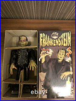 Universal Monsters Frankenstein Spring Walking Figure Tin Plate Toy Japan
