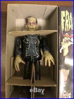 Universal Monsters Frankenstein Spring Walking Figure Tin Plate Toy Japan