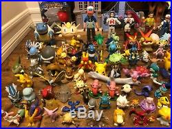 Used Lot Of 166 Vintage Tomy, Bandai, Jakks Gen 1 6 Pokemon Toy Figures