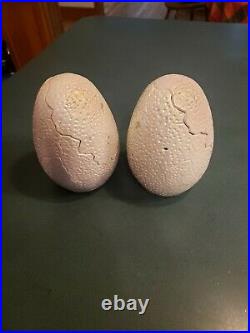 VHTF Vintage Kenner Jurassic Park Lot Of 2 Baby Hatching Egg Figure Toy