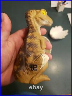 VHTF Vintage Kenner Jurassic Park Lot Of 2 Baby Hatching Egg Figure Toy