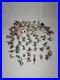VINTAGE 118 PIECE Elastolin Cowboys/Indians/Animals Toy Figures GERMANY