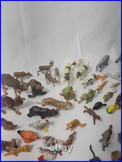 VINTAGE 118 PIECE Elastolin Cowboys/Indians/Animals Toy Figures GERMANY