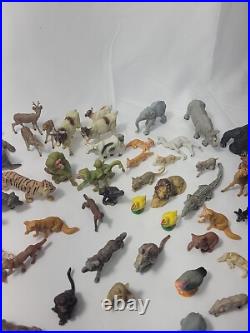 VINTAGE 118 PIECE Elastolin Cowboys/Indians/Animals Toy Figures GERMANY