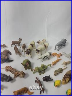 VINTAGE 118 PIECE Elastolin Cowboys/Indians/Animals Toy Figures GERMANY