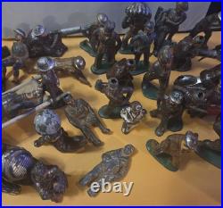 VINTAGE 1930s/40s MANOIL/BARCLAY (36 PC.) LEAD SOLDIER DIME STORE TOY LOT