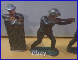 VINTAGE 1930s/40s MANOIL/BARCLAY (36 PC.) LEAD SOLDIER DIME STORE TOY LOT
