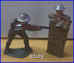 VINTAGE 1930s/40s MANOIL/BARCLAY (36 PC.) LEAD SOLDIER DIME STORE TOY LOT