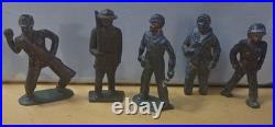 VINTAGE 1930s/40s MANOIL/BARCLAY (36 PC.) LEAD SOLDIER DIME STORE TOY LOT