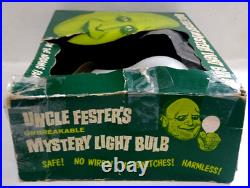 VINTAGE 1964 Uncle Fester's Mystery Light Bulb withBox Addam's Family FilmwaysWOW