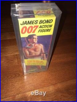 VINTAGE 1965 FACTORY SEALED GILBERT JAMES BOND 007 AFA 75 ACTION FIGURE-LooK
