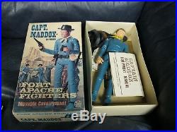 VINTAGE 1967 Capt Maddox Fort Apache Fighters Johnny WEST #1865 Figure in Box
