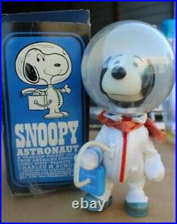 VINTAGE 1969 SNOOPY ASTRONAUT PEANUTS COMIC DOG TOY FIGURE DOLL with ORIGINAL BOX