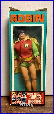 VINTAGE 1973 MEGO ROBIN Boy Wonder ACTION Figure Original Box Old Toy