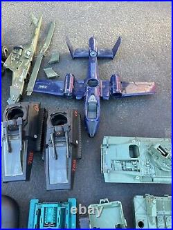 VINTAGE 1980's Hasbro GI Joe Vehicles & 30+ Figures And Accessories Lot