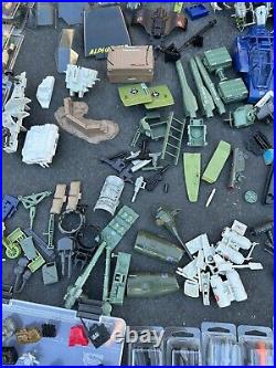 VINTAGE 1980's Hasbro GI Joe Vehicles & 30+ Figures And Accessories Lot