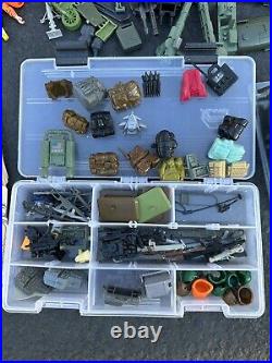 VINTAGE 1980's Hasbro GI Joe Vehicles & 30+ Figures And Accessories Lot