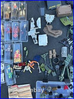 VINTAGE 1980's Hasbro GI Joe Vehicles & 30+ Figures And Accessories Lot