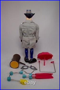 VINTAGE 1983 Galoob 12-15 INSPECTOR GADGET action Figure Toy Doll COMPLETE MIB