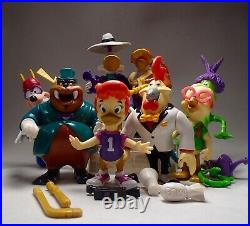 VINTAGE 1991 DARKWING DUCK action figure toy LOT Playmates RATCATCHER Motorcycle