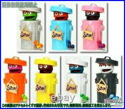 VINTAGE 2006 Medicom Kubrick Sesame Street Oscar Set of 7 Trash Can Figures