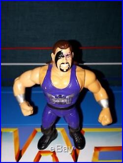 VINTAGE 90's Hasbro WWF WWE Wrestling EVIL CRUSH 4 toy figure RARE GREEN SERIES