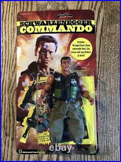 VINTAGE ARNOLD SCHWARZENEGGER 1985 COMMANDO Figure By Diamond toy maker Rare