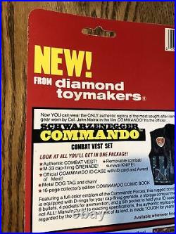 VINTAGE ARNOLD SCHWARZENEGGER 1985 COMMANDO Figure By Diamond toy maker Rare