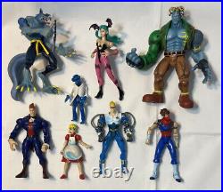 VINTAGE DarkStalkers 3 Capcom Toybiz ACTION FIGURE LOT 1998 Cpt Commando Stridor