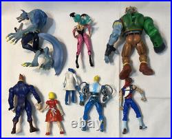 VINTAGE DarkStalkers 3 Capcom Toybiz ACTION FIGURE LOT 1998 Cpt Commando Stridor