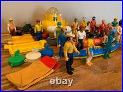 VINTAGE Fisher Price Adventure People Figures Vehicles & Accessory Toy Lot 70's