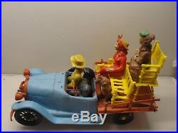 VINTAGE IDEAL 1960's BEVERLY HILLBILLIES CAR TRUCK with FIGURES