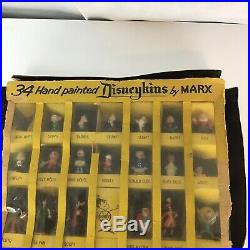 VINTAGE MARX DISNEYKINS MINIATURE TOY FIGURES 32 PC Box Set Disney