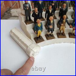 VINTAGE MARX TOY PRESIDENTS OF THE US SET 1-37 + ORIGINAL DISPLAY STAND Read