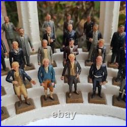 VINTAGE MARX TOY PRESIDENTS OF THE US SET 1-37 + ORIGINAL DISPLAY STAND Read