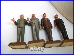 VINTAGE MARX TOY PRESIDENTS OF THE US SET 1-37 + ORIGINAL DISPLAY STAND Read