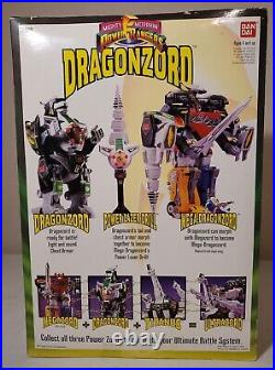 VINTAGE Mighty Morphin Power Rangers 1994 Dragonzord & Green Ranger Toy UNOPENED