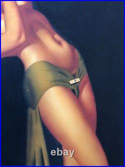 VINTAGE Nude Withc Of Burlesque Star Noel Toy James Bingham ILLUSTRATION Pin Up