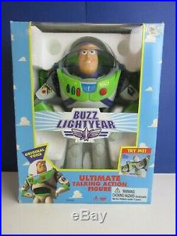 VINTAGE ORIGINAL toy story BUZZ LIGHTYEAR action figure DISNEY BOXED 62809 25h