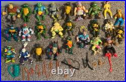 VINTAGE Playmates 1990s TMNT Action Figure Lot 25 Figures + Accessories RARE VTG VINTAGE Playmates 1990s TMNT Action Figure Lot 25 Figures + Accessories RARE VTG